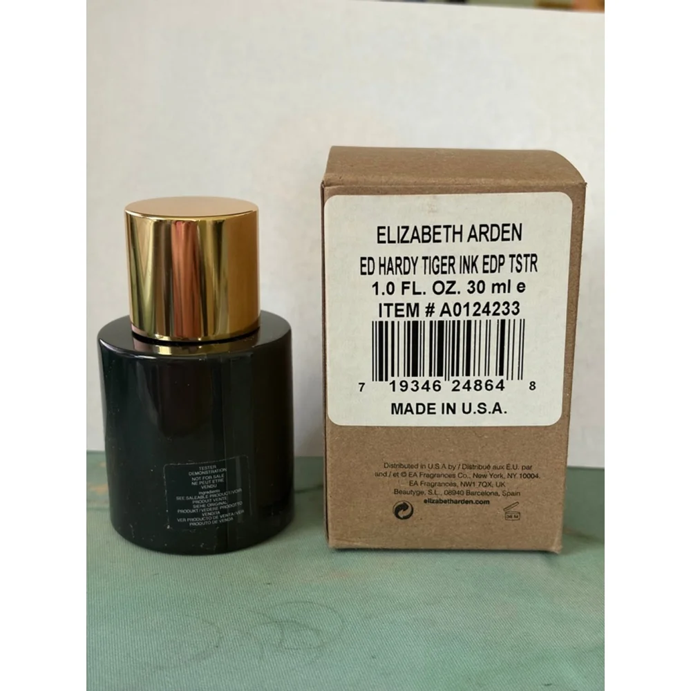 Women's Elizabeth Arden Ed Hardy Tiger Ink EDP TSTR One Size Black Gold